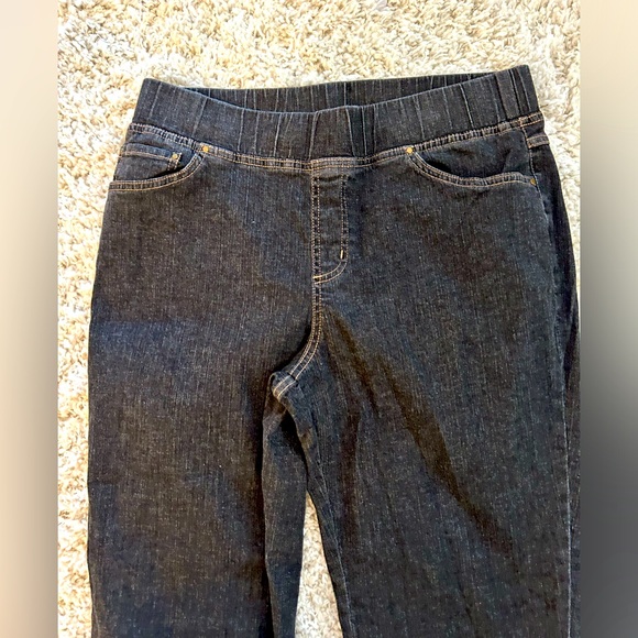 Real Size Size L ( 12 - 14 Average) 4 Pocket Pull On Jeans Very Comfy - Picture 3 of 4